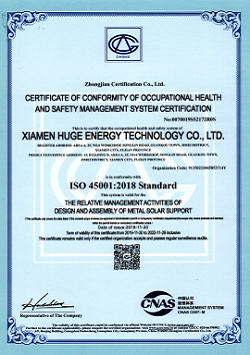 ISO45001 OHSMS CERTIFICATE OF CONFORMITY OF OCCUPATIONAL HEALTH AND SAFETY MANAGEMENT SYSTEM CERTIFICATION