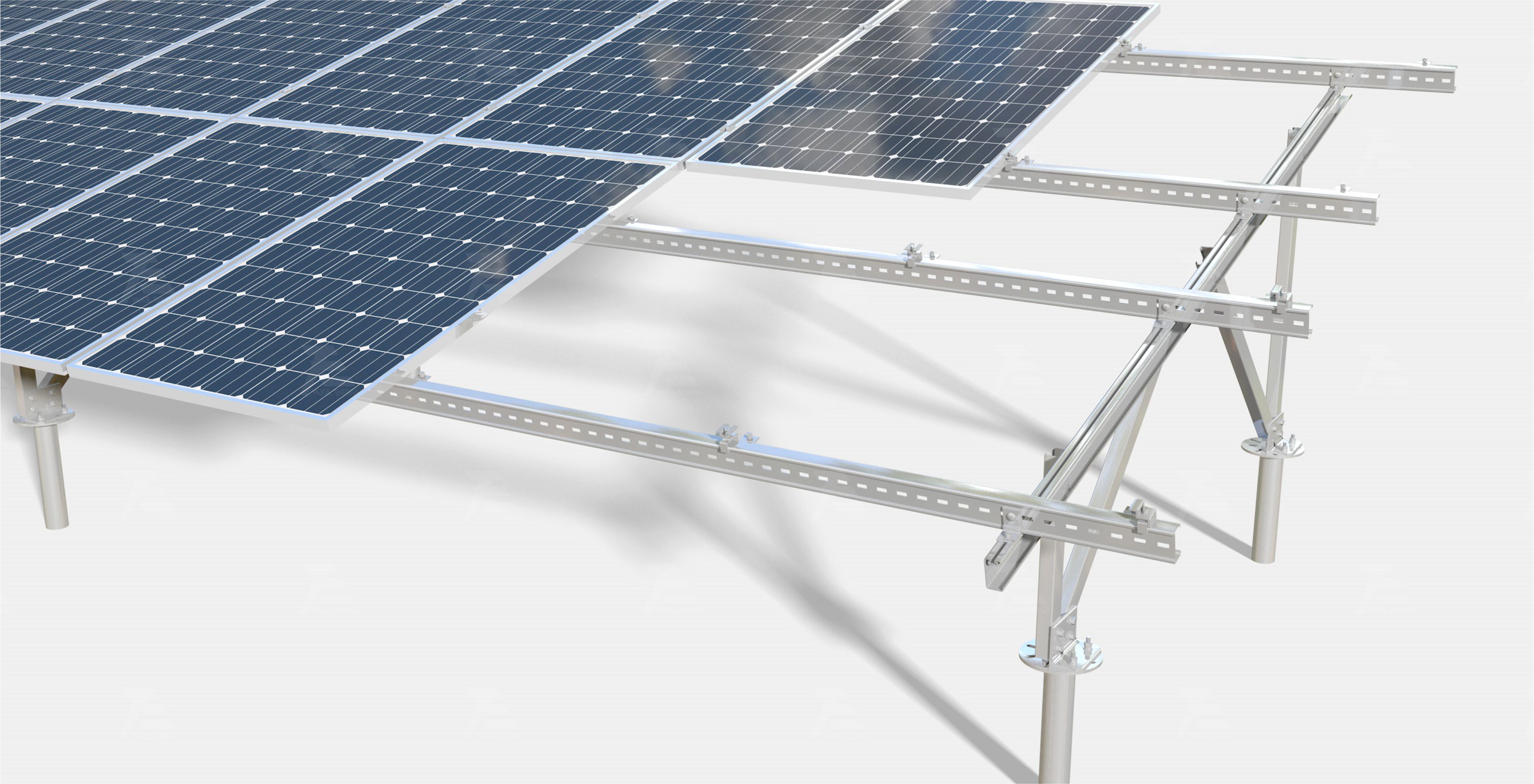 Hot Dip Galvanized Steel Solar Mounting System