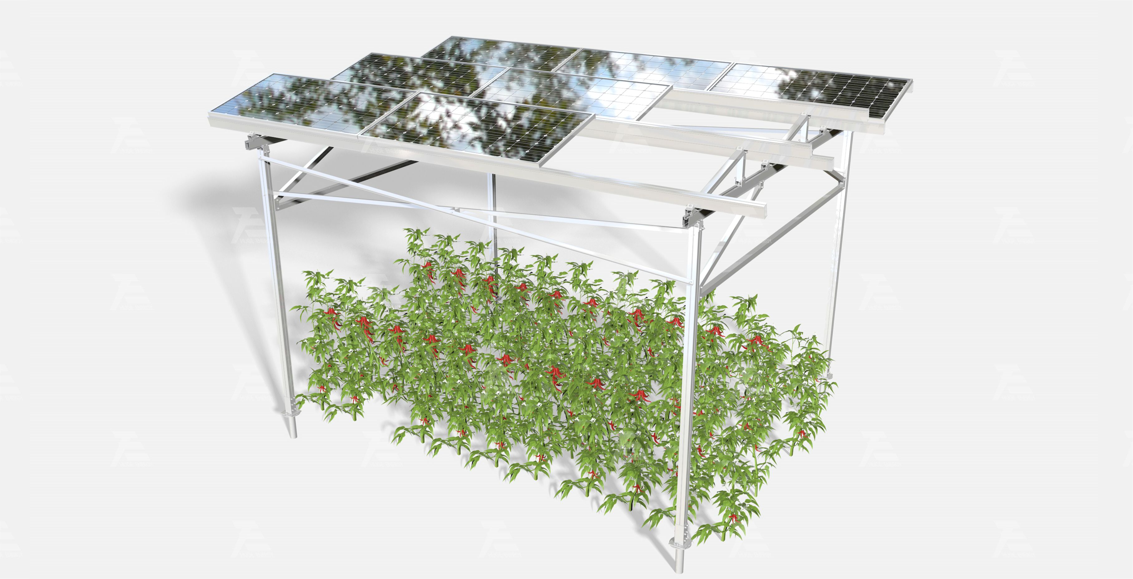 Agrivoltaic Solar Mounting System