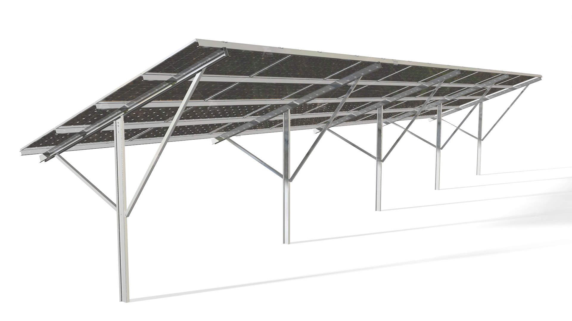 Pole Ground Solar Mounting System