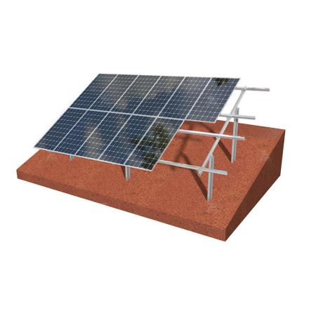 Tilted photovoltaic bracket system