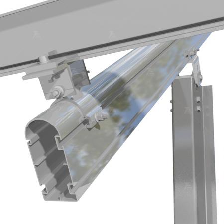 Tilted photovoltaic bracket system