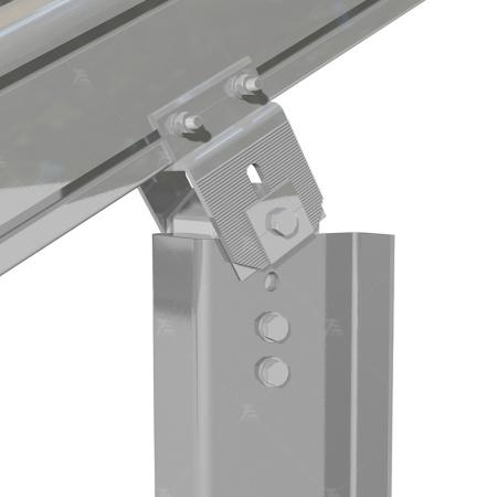 Tilted photovoltaic bracket system